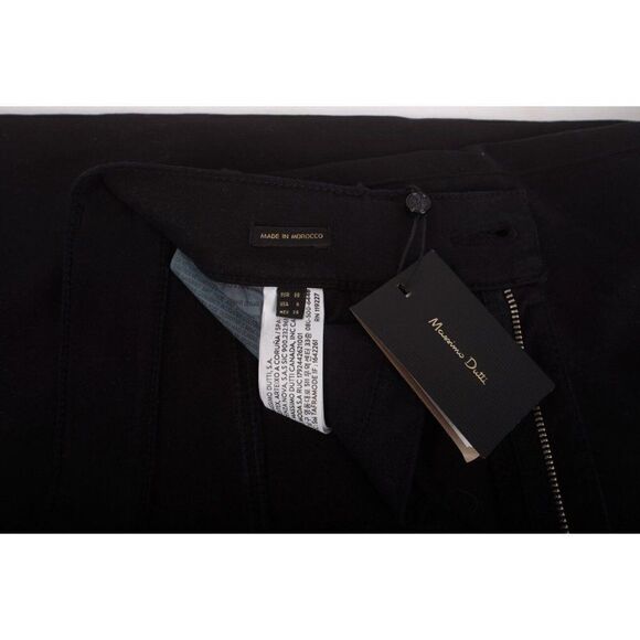 Massimo Dutti Womens Trousers Pants US 6 EU 38 Black Crop Slim Fit 5051/706 NWT - Picture 7 of 7